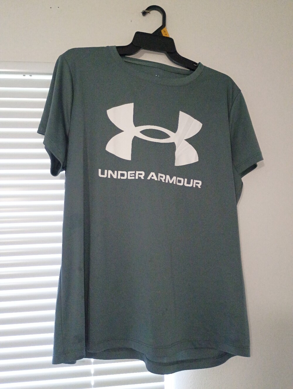Under Armour Men’s Short Sleeve Logo Tee - Green with White Logo